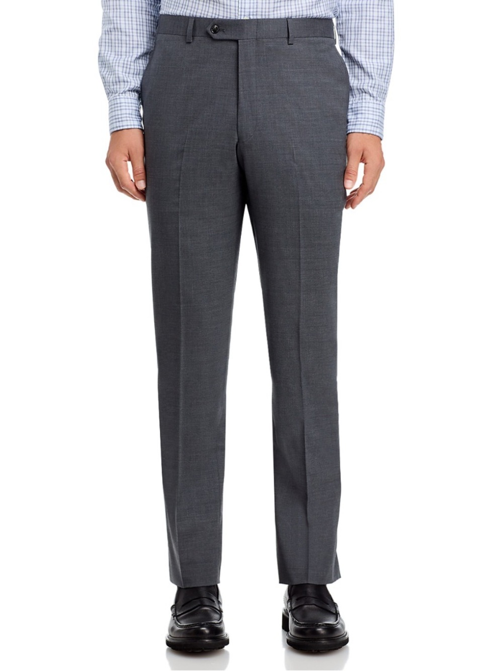 Men's Wool Dress Pants in Charcoal Gray